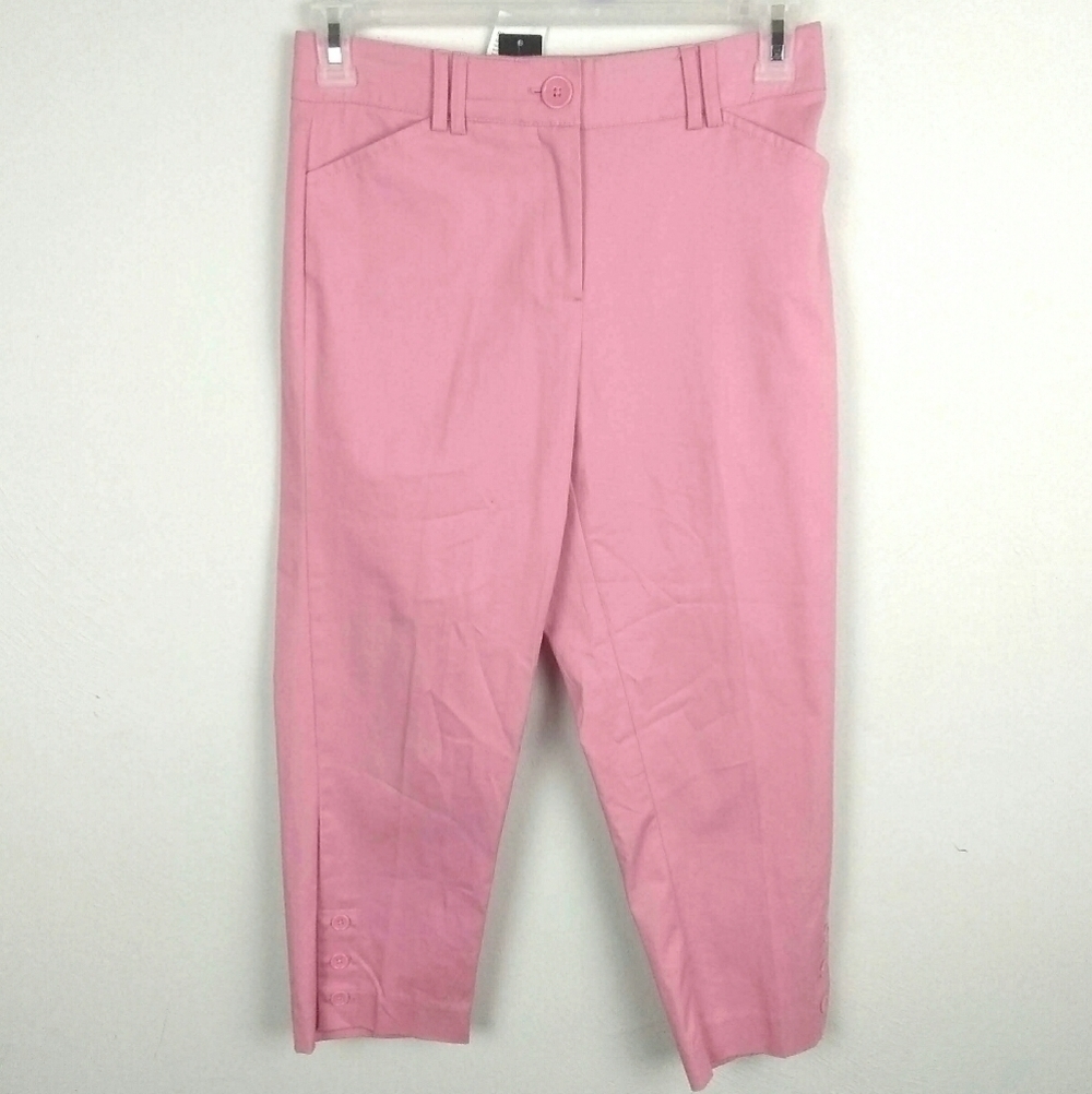 NWT Counterparts Slimming Pink Capris | sz 4